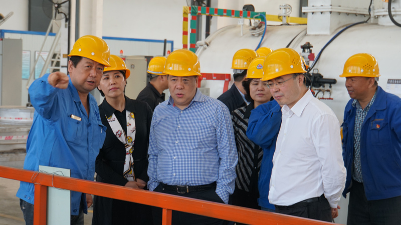 集團領導到標準熱處理、電器開關調研